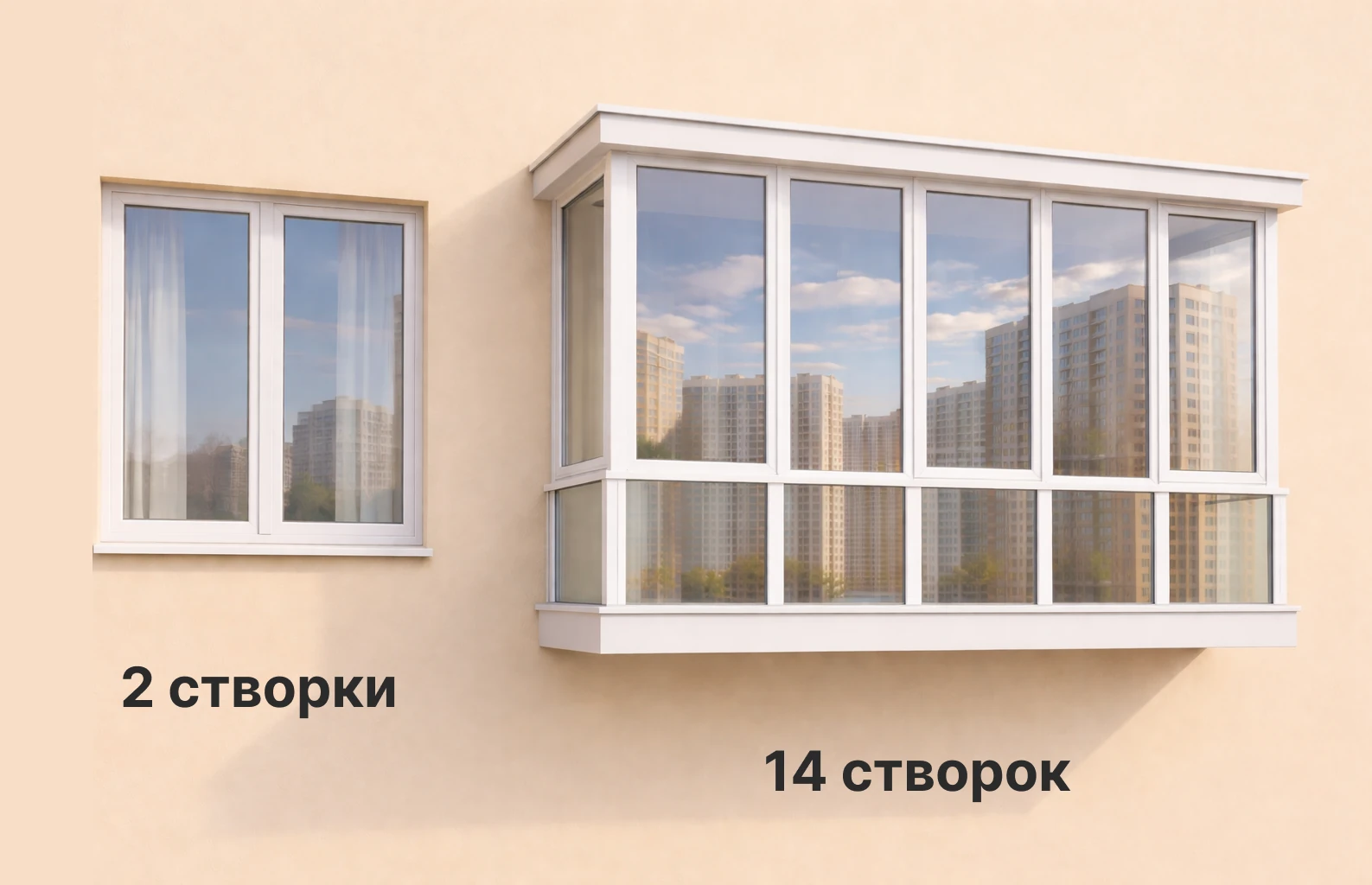 Схема подсчета оконных створок